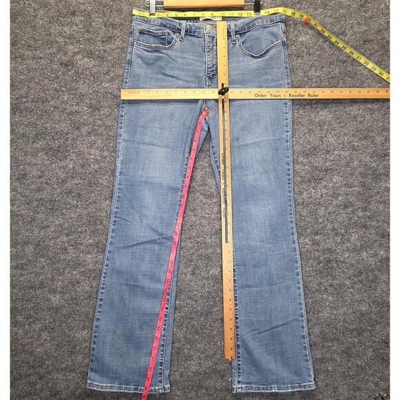 Levi's 315 Shaping Bootcut Jeans Womens 31 Light Wash Stretch Denim Minimalist - Picture 12 of 15